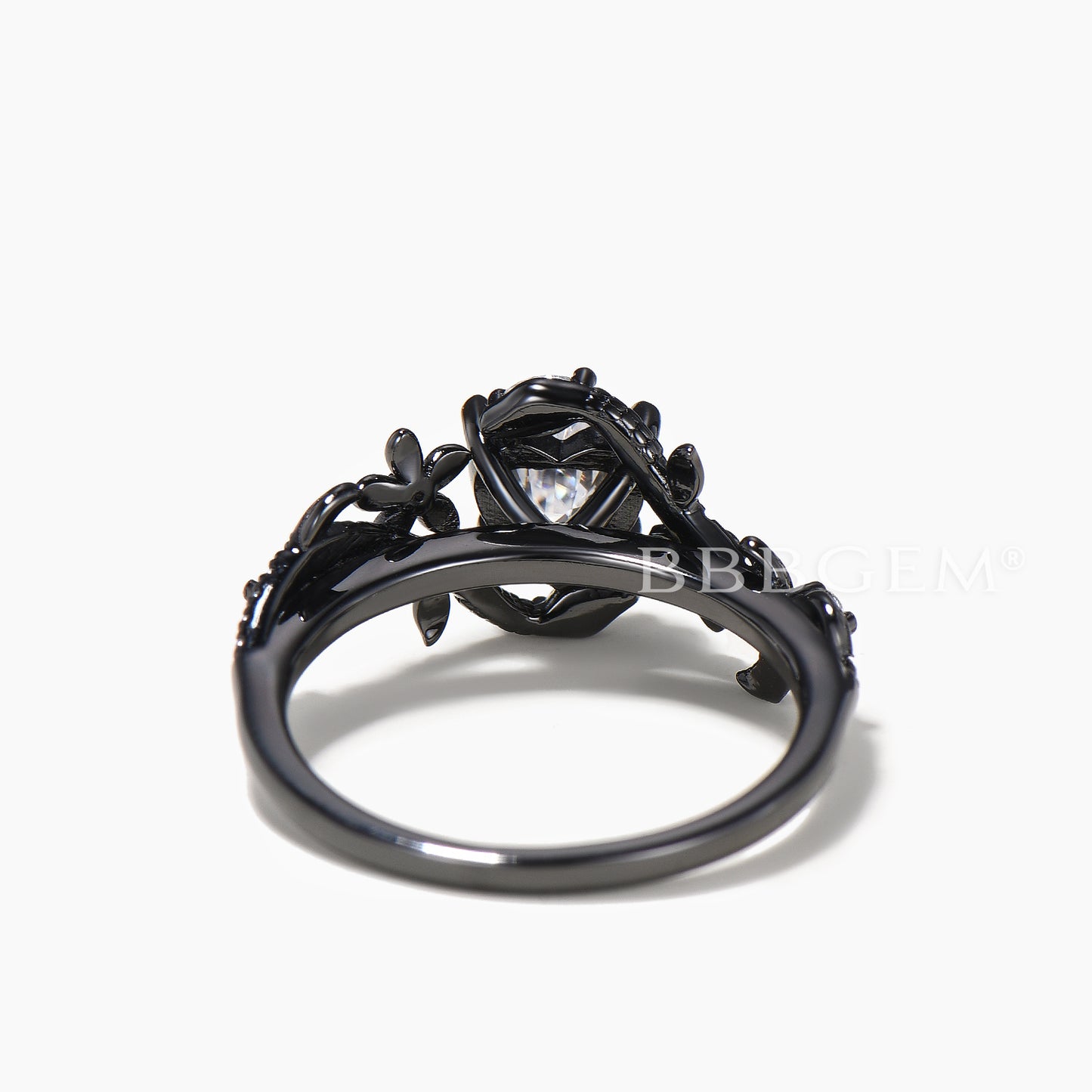 Heart Cut IGI Certificate Lab Grown Diamond Tourmaline Inspired Wedding Ring