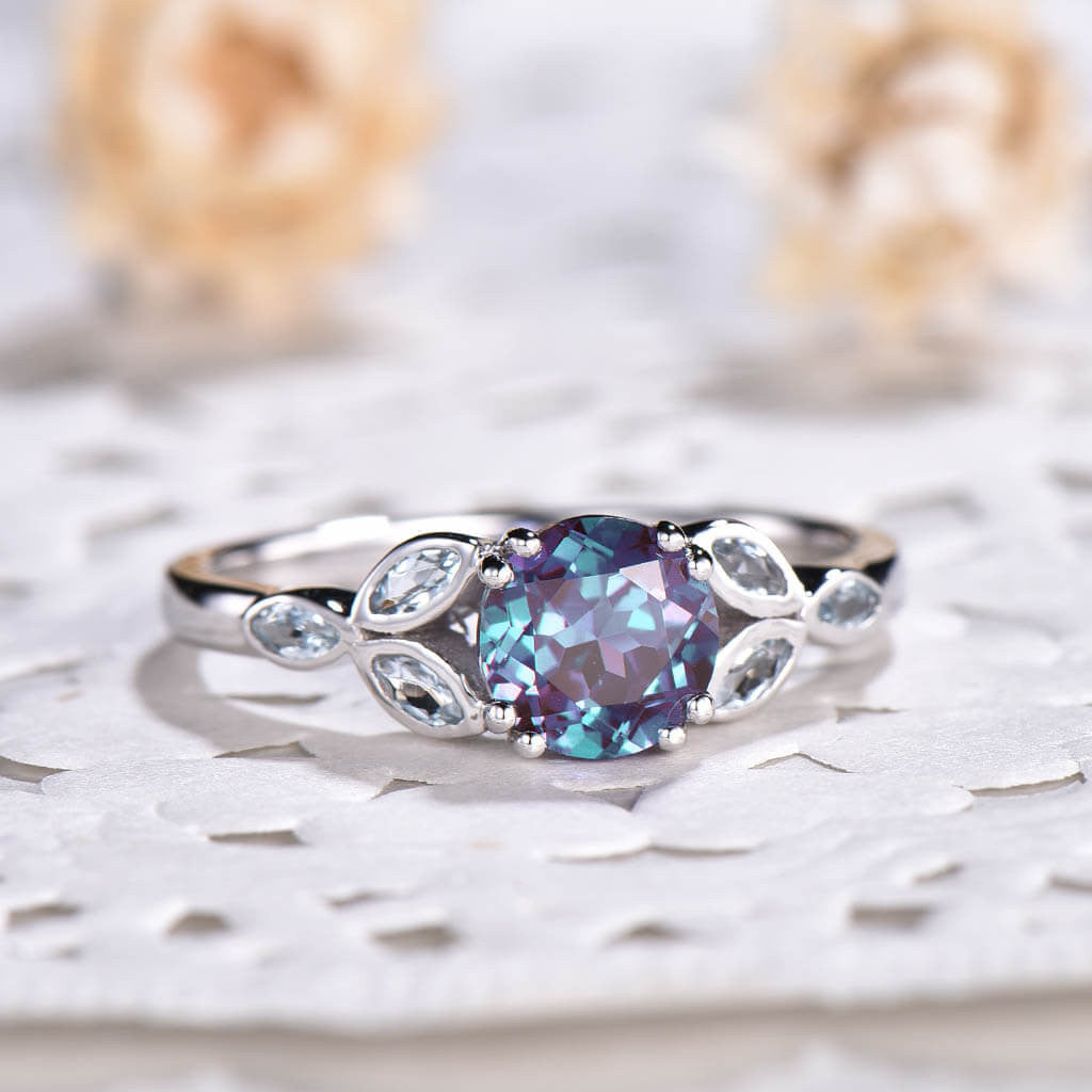 alexandrite engagement ring