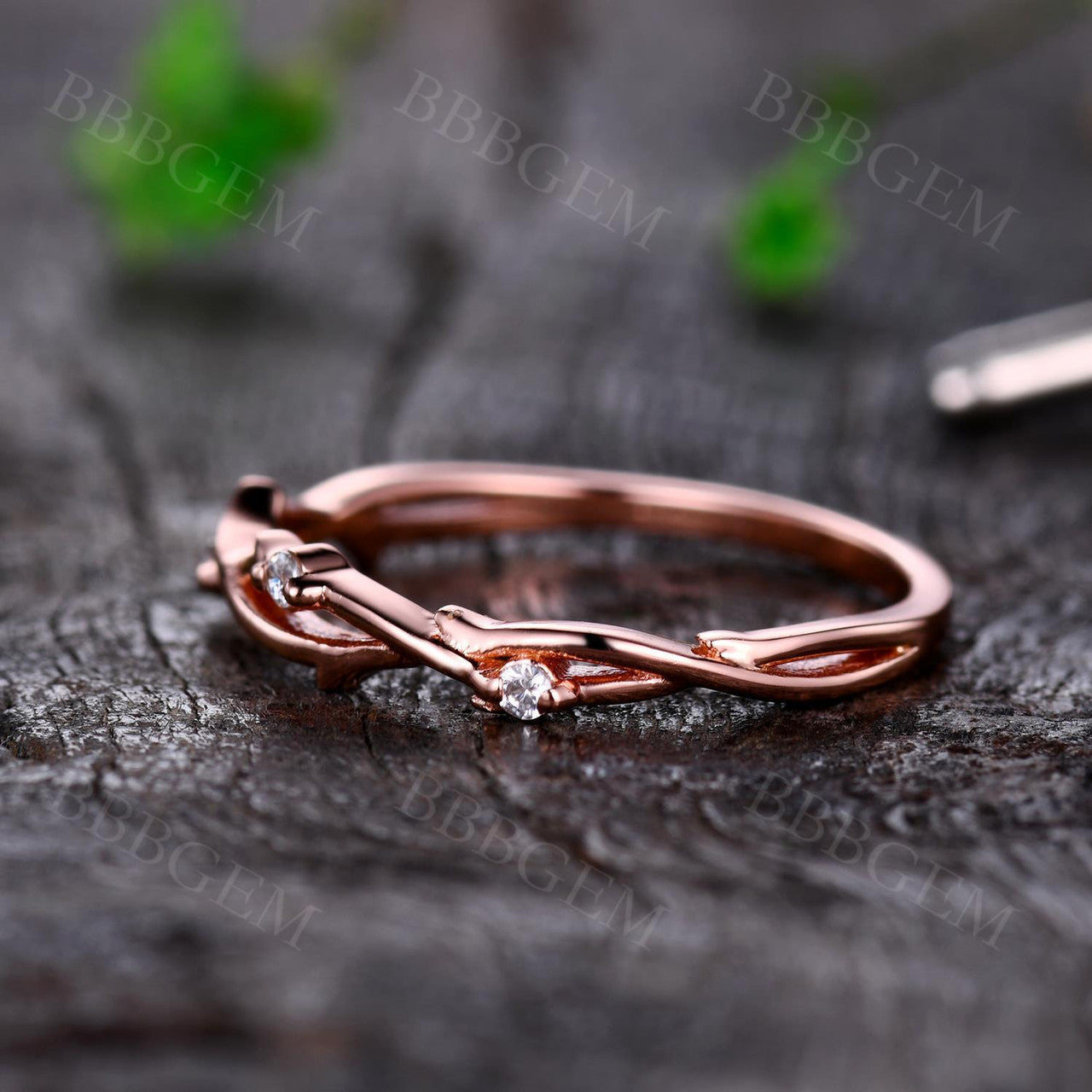 Moissanite Promise Ring-bbbgem Moissanite Band