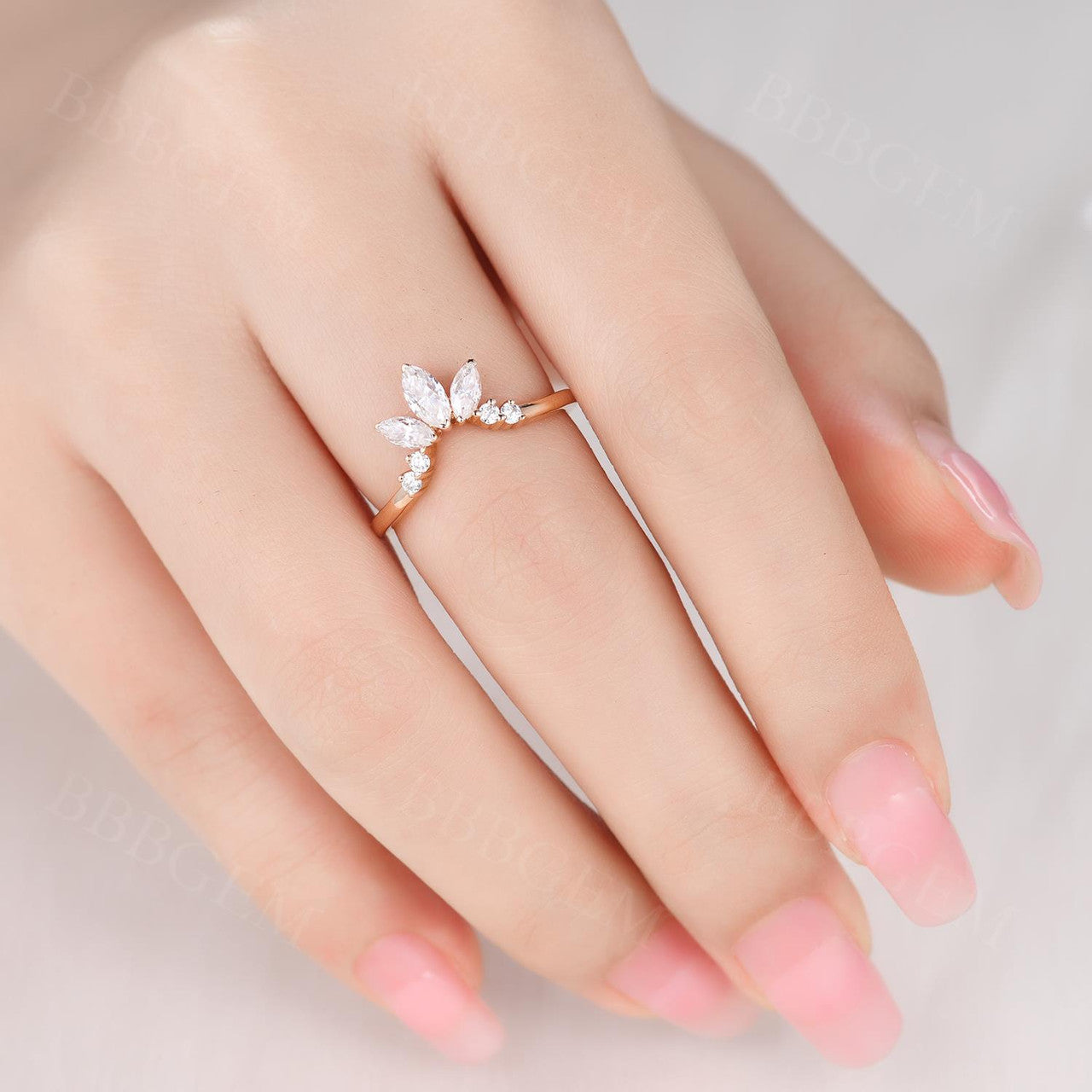 AAA Black Onyx Coffin Wedding Rings Set for Women Black Spinel August Birthstone Coffin Cocktail Ring Jewelry