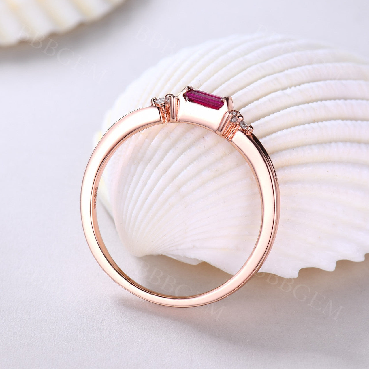 ruby and diamond anniversary ring