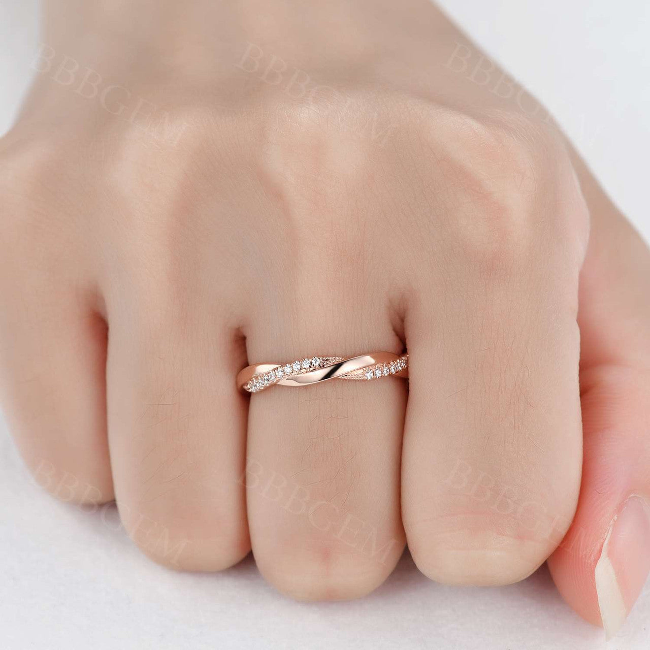 Matching Band-BBBGEM Diamond Wedding Band