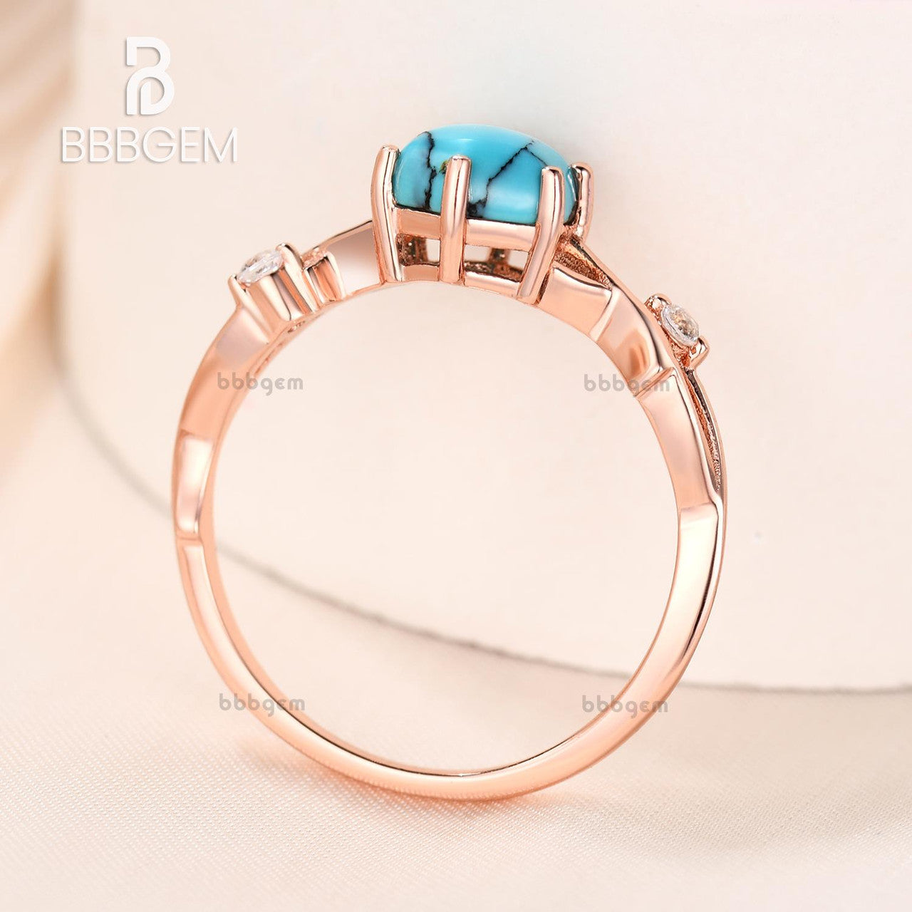 black turquise vine engagement ring rose gold-honeycomb hexagon turquoise wedding ring