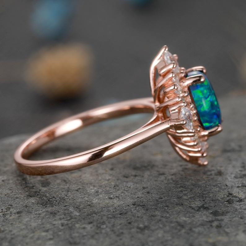 black opal engagement rings vintage 05