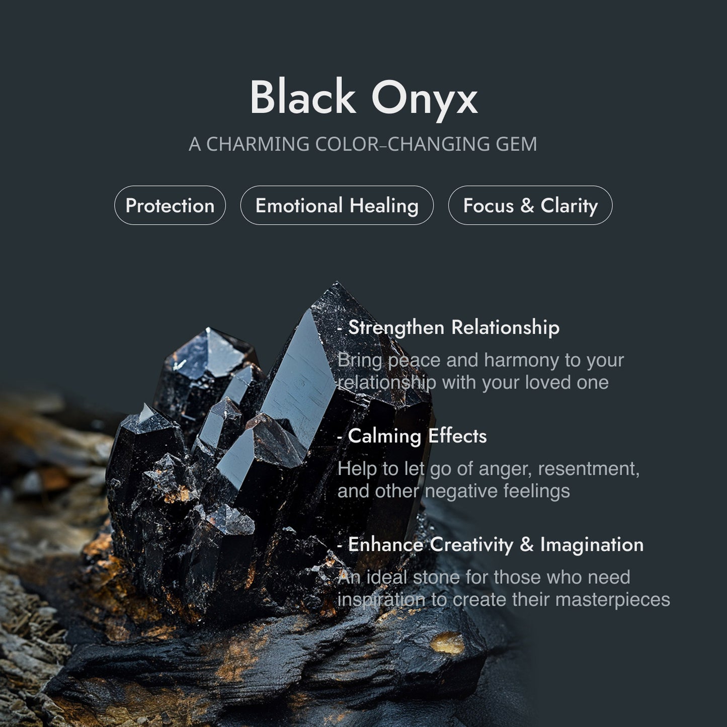 Coffin Natural Black Onyx Diamond Gothic Black Bat Engagement Ring