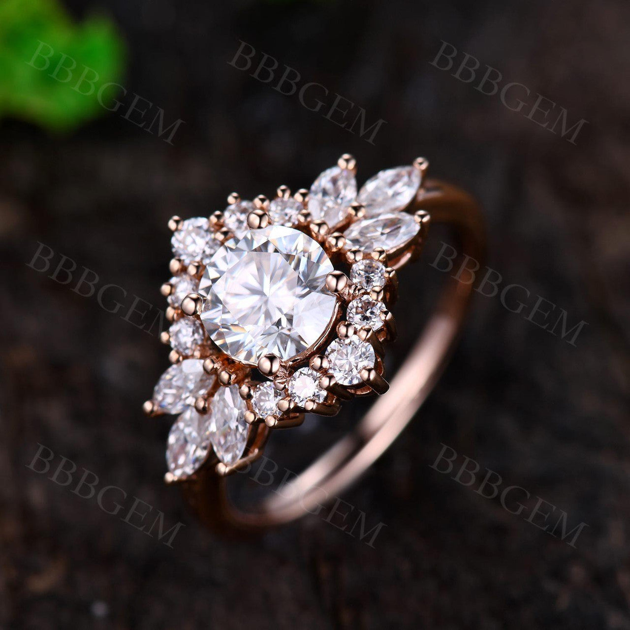 Simple Moissanite Engagement Ring-BBBGEM Moissanite Jewelry For Women