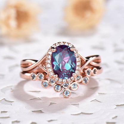 alexandrite engagement ring