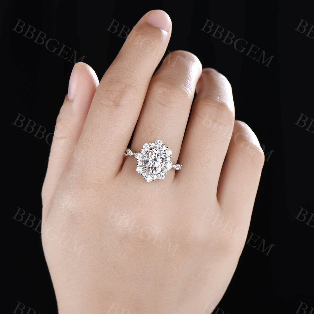 Moissanite Engagement Rings-BBBGEM Moissanite Wedding Bands