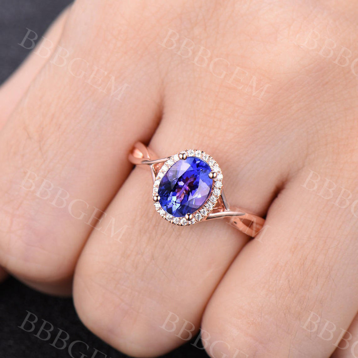 tanzanite engagement ring