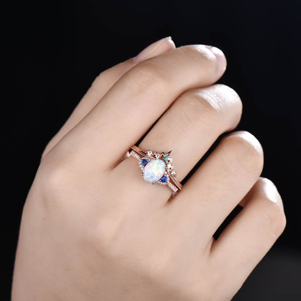 opal engagement ring set 1