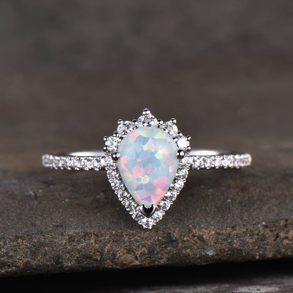 vintage opal engagement ring