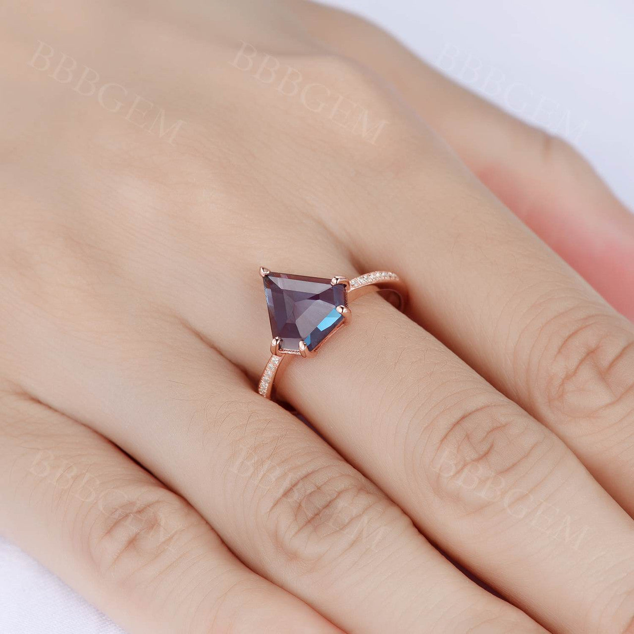 Color Changing Alexandrite Ring