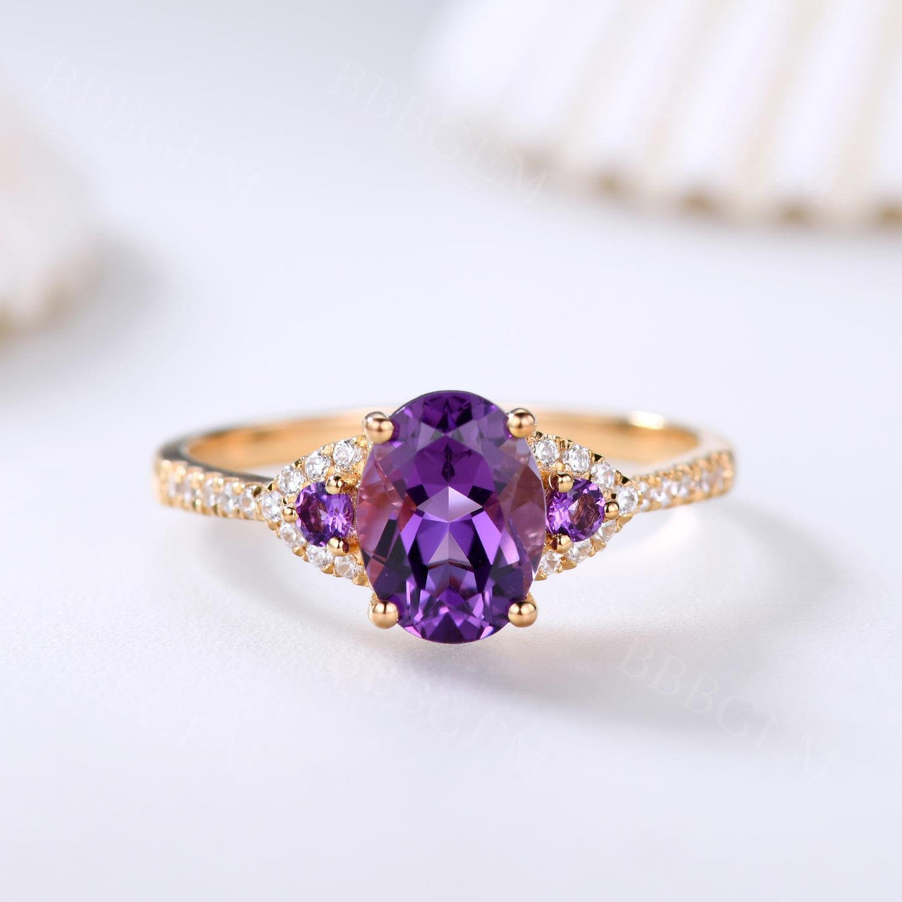 Amethyst Rings-BBBGEM Amethyst Rings