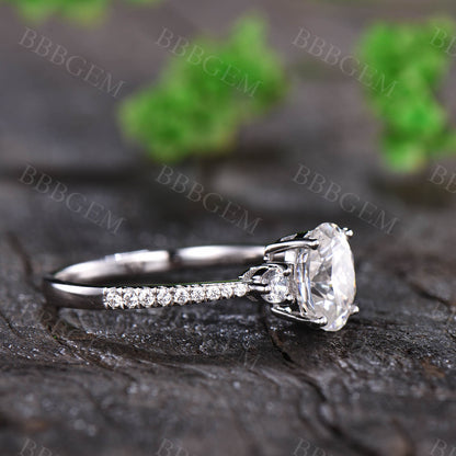 Half Eternity Moissanite Band-BBBGEM Moissaite Ring