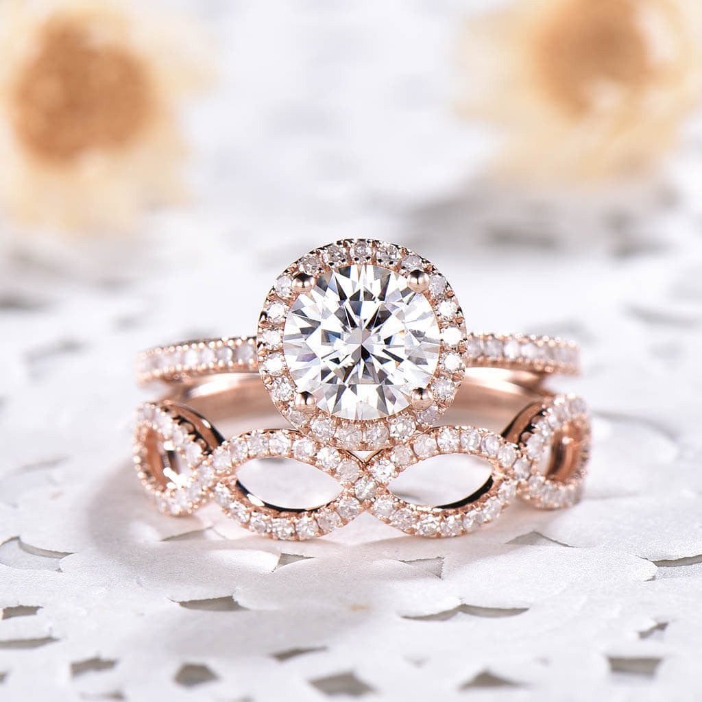 moissanite engagement rings