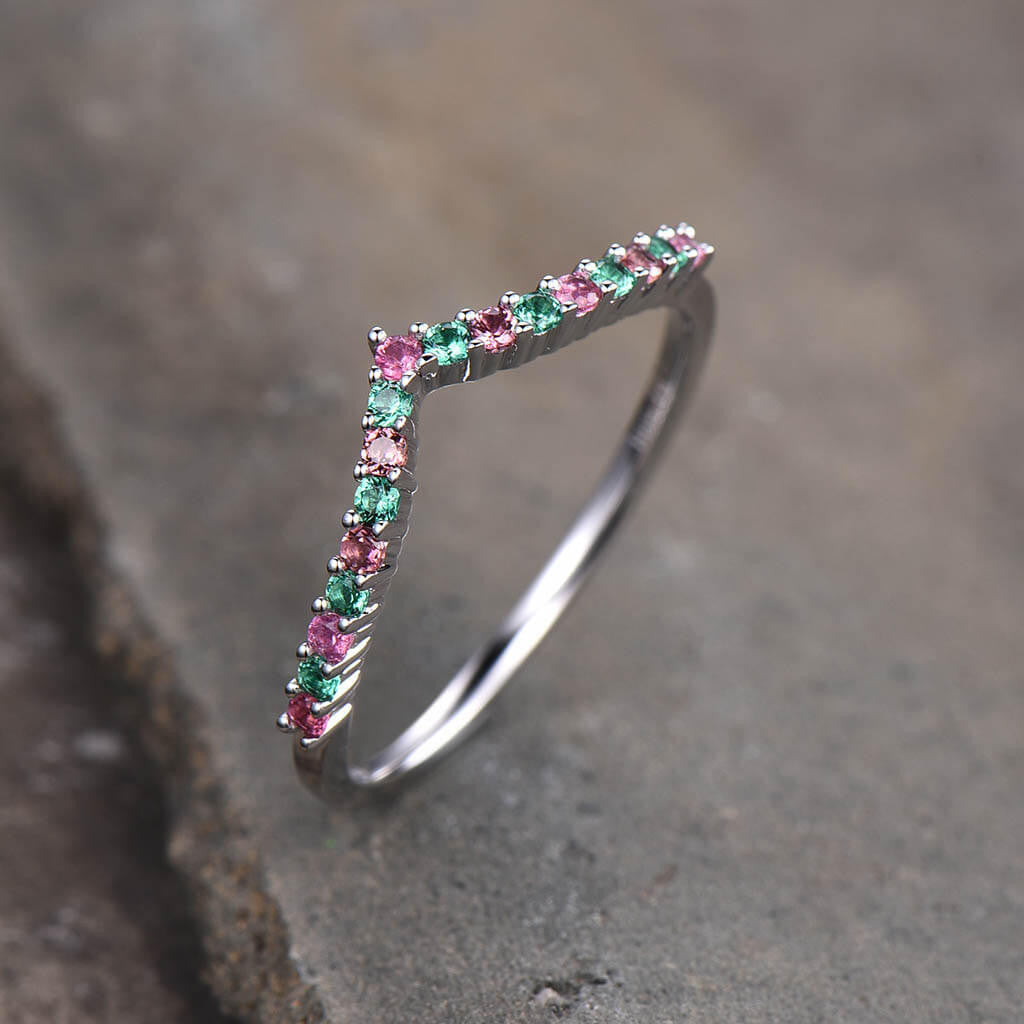 tourmaline wedding band