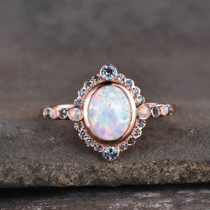 vintage opal engagement ring