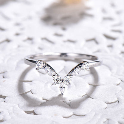 moissanite wedding band