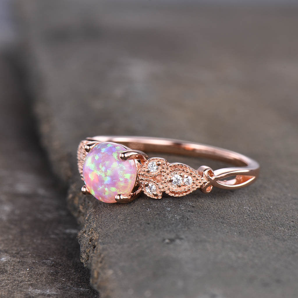 vintage opal engagement ring