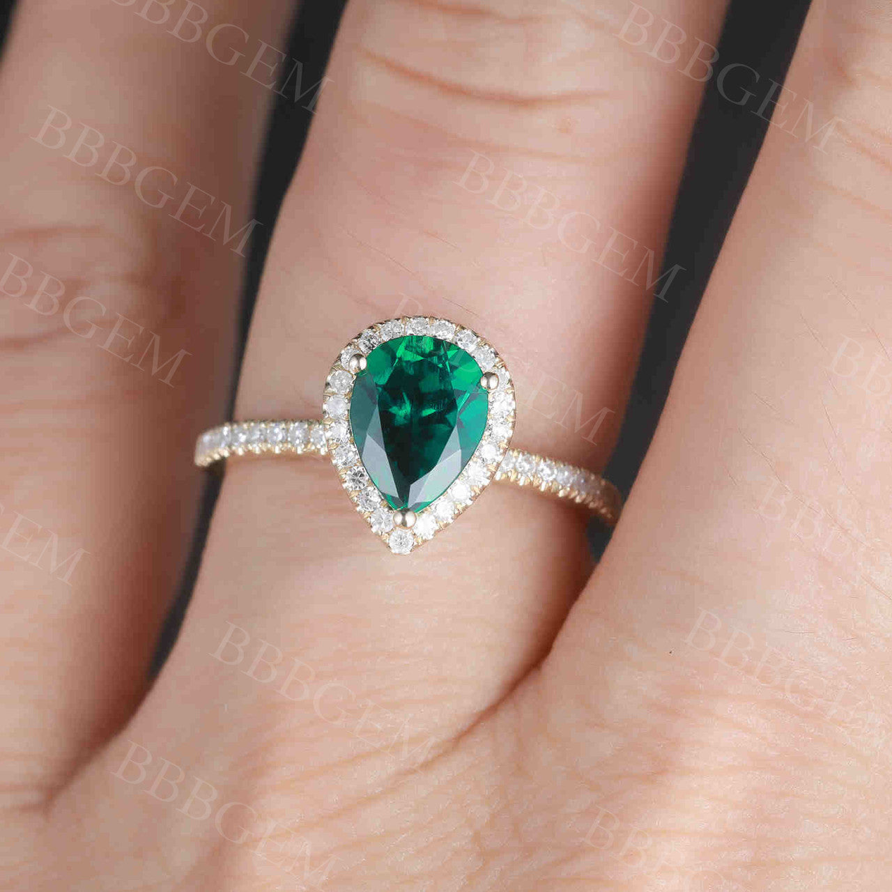 Emerald Engagement Ring