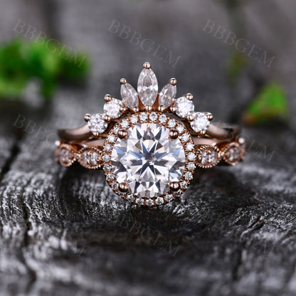 Moissanite Engagement Rings-BBBGEM Moissanite Engagement Rings