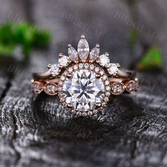 Moissanite Engagement Rings-BBBGEM Moissanite Engagement Rings