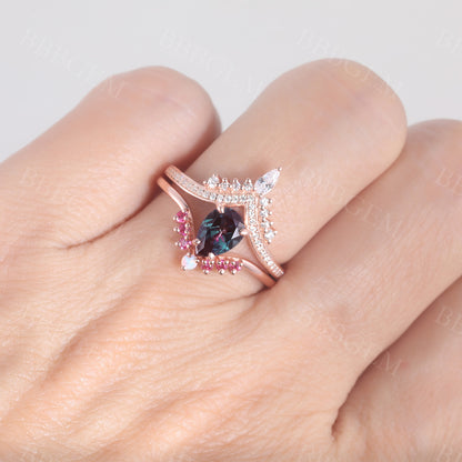 alexandrite engagement ring