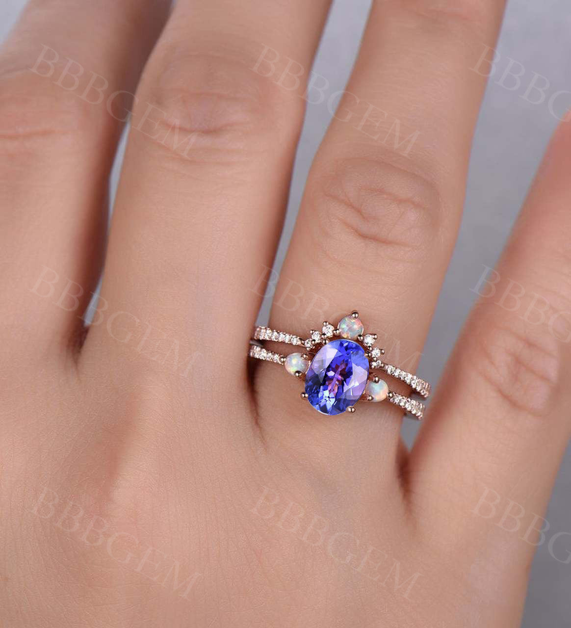 tanzanite wedding ring