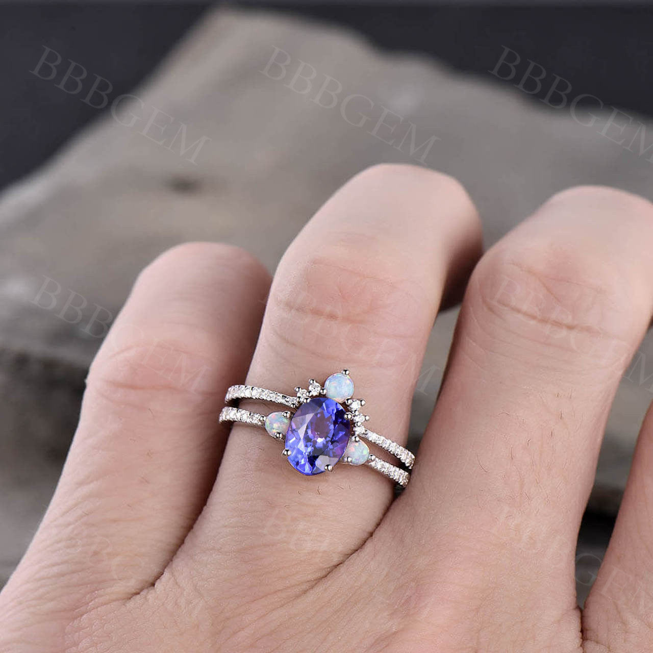 tanzanite engagement ring