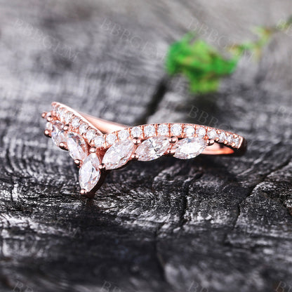 Rose Gold Moissanite Ring-BBBGEM Moissanite Rings