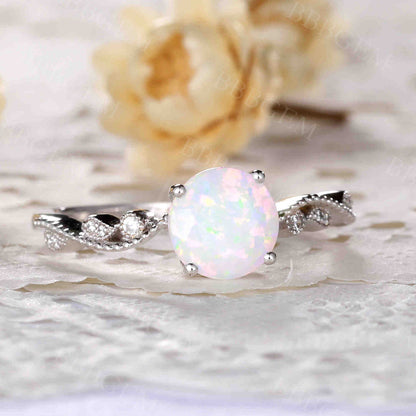 Classic Opal Engagement Ring 03