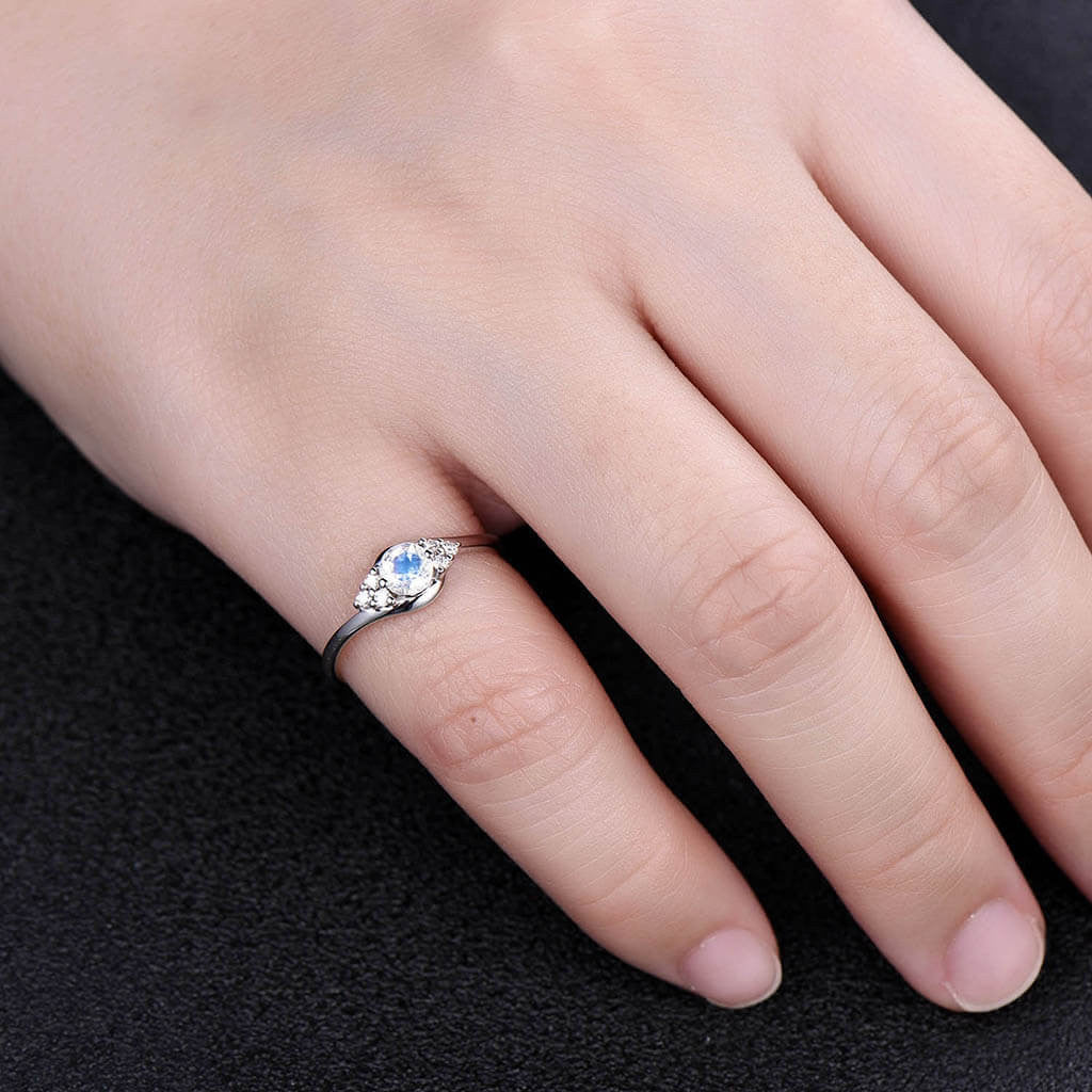 womens moonstone ring