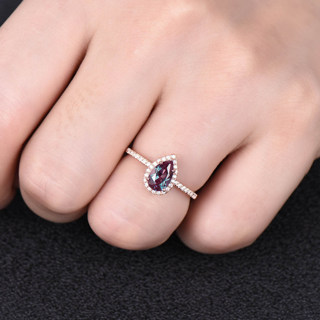 Alexandrite Engagement Ring