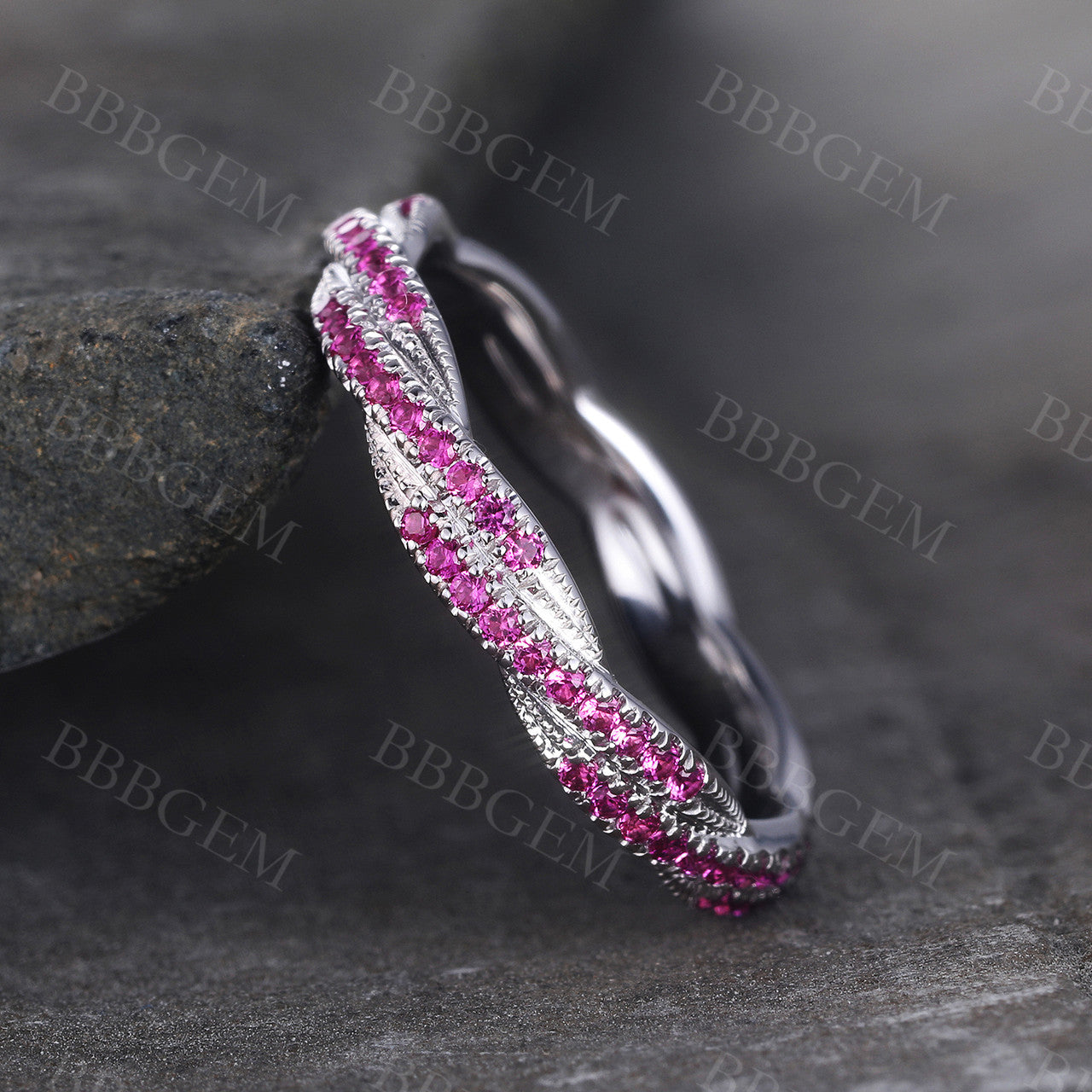 Ruby Stacking Band-BBBGEM Ruby Ring