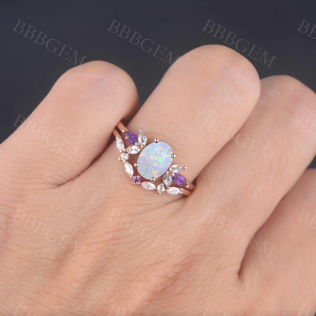 Opal Jewelry Set-BBBGEM Opal Engagement Rings