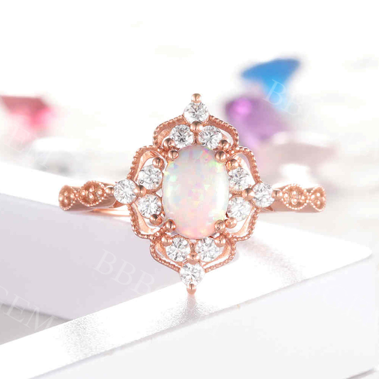 Opal Engagement Ring 4