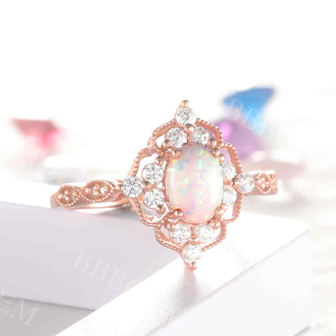 Opal Engagement Ring 3