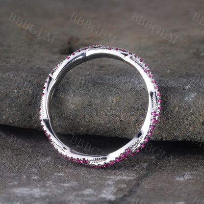 Ruby Wedding Ring-BBBGEM Ruby Ring