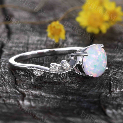 Classic Opal Engagement Ring 02