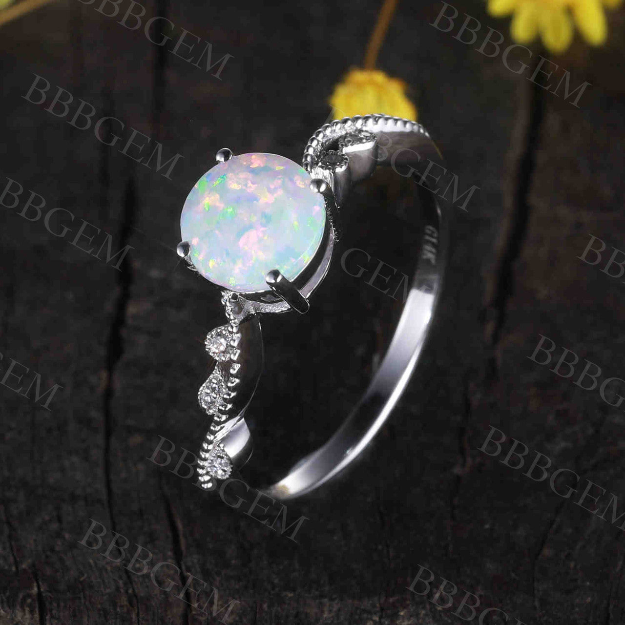 Classic Opal Engagement Ring 0