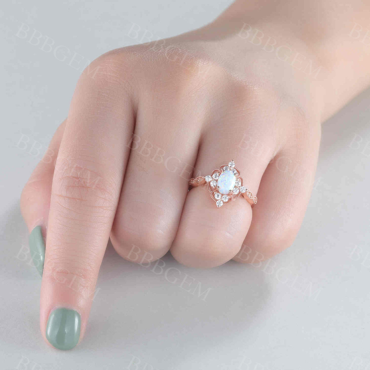 Opal Engagement Ring 7