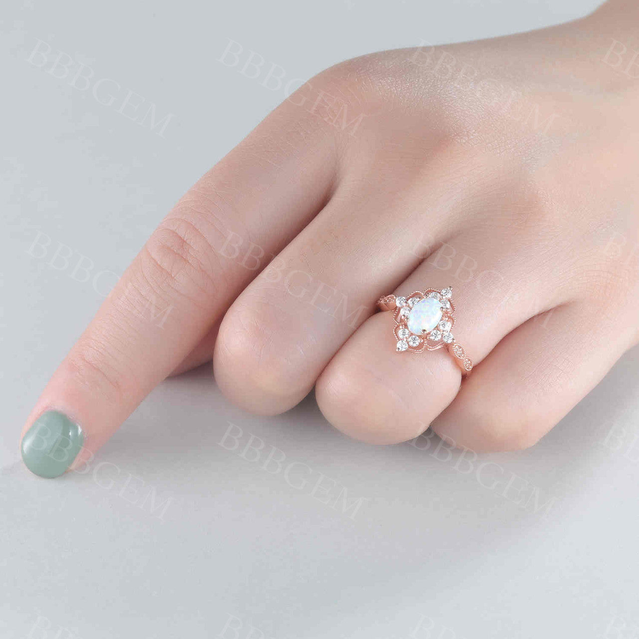 Opal Engagement Ring 8