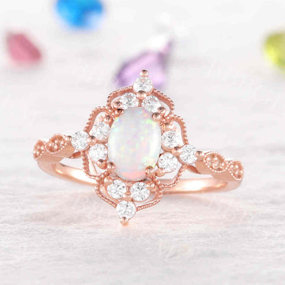 Opal Engagement Ring 1