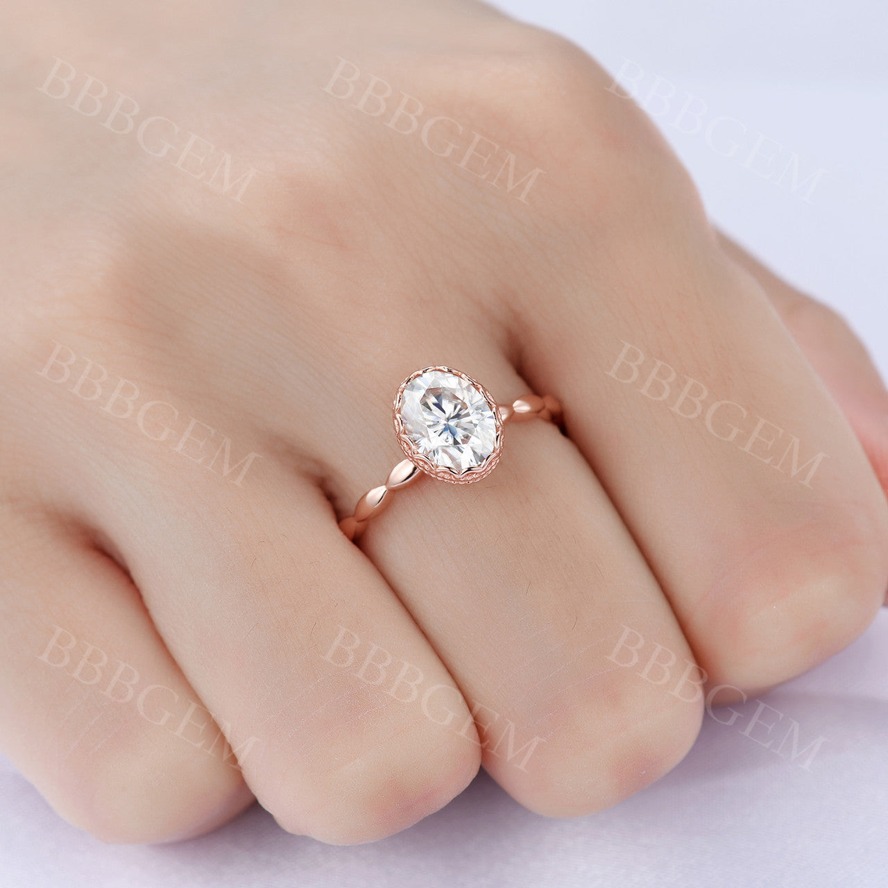 Moissanite Wedding Rings-BBBGEM Moissanite Jewelry