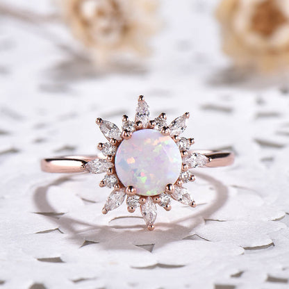 opal engagement ring