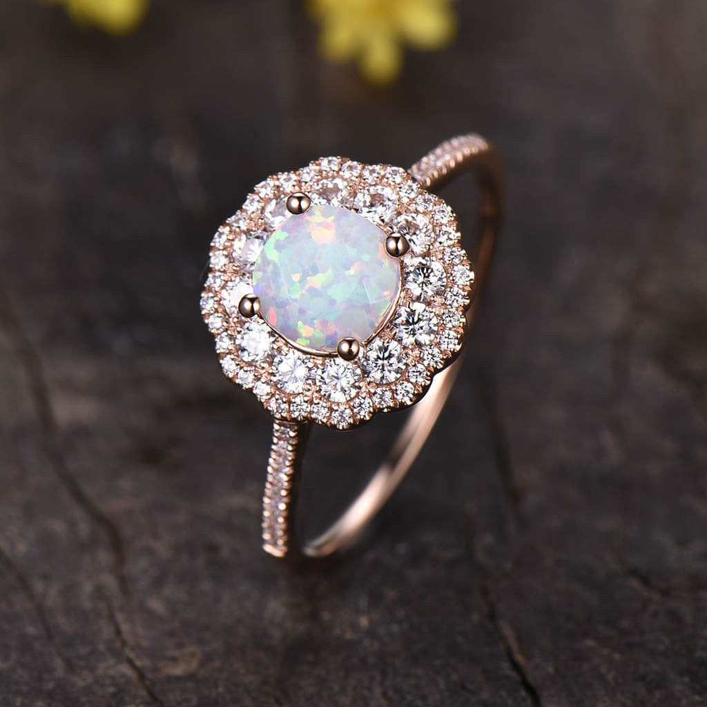 opal engagement ring