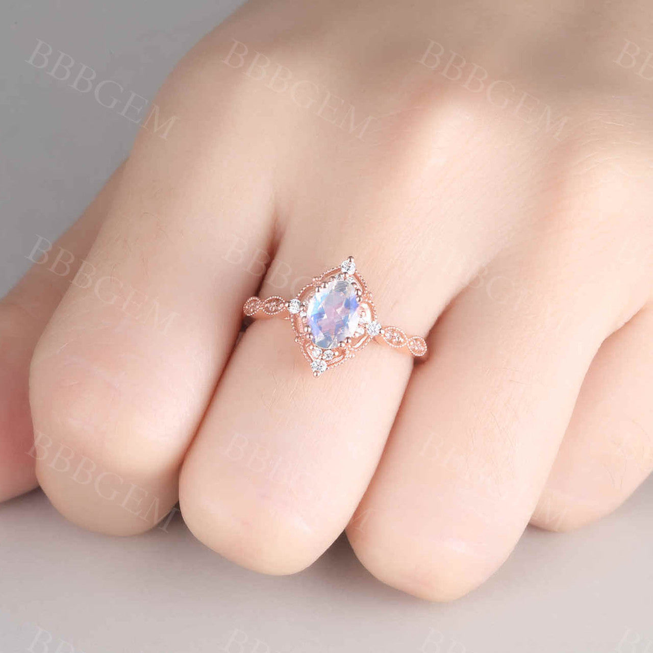 Genuine Moonstone Ring