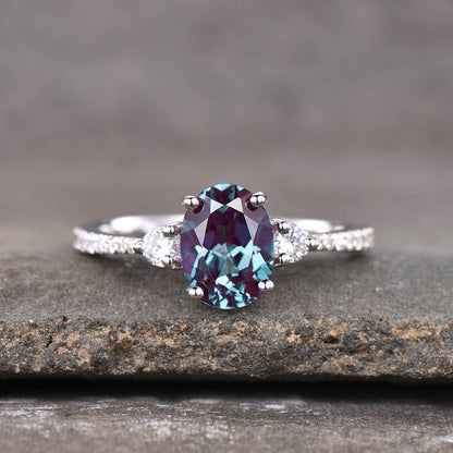 alexandrite engagement ring