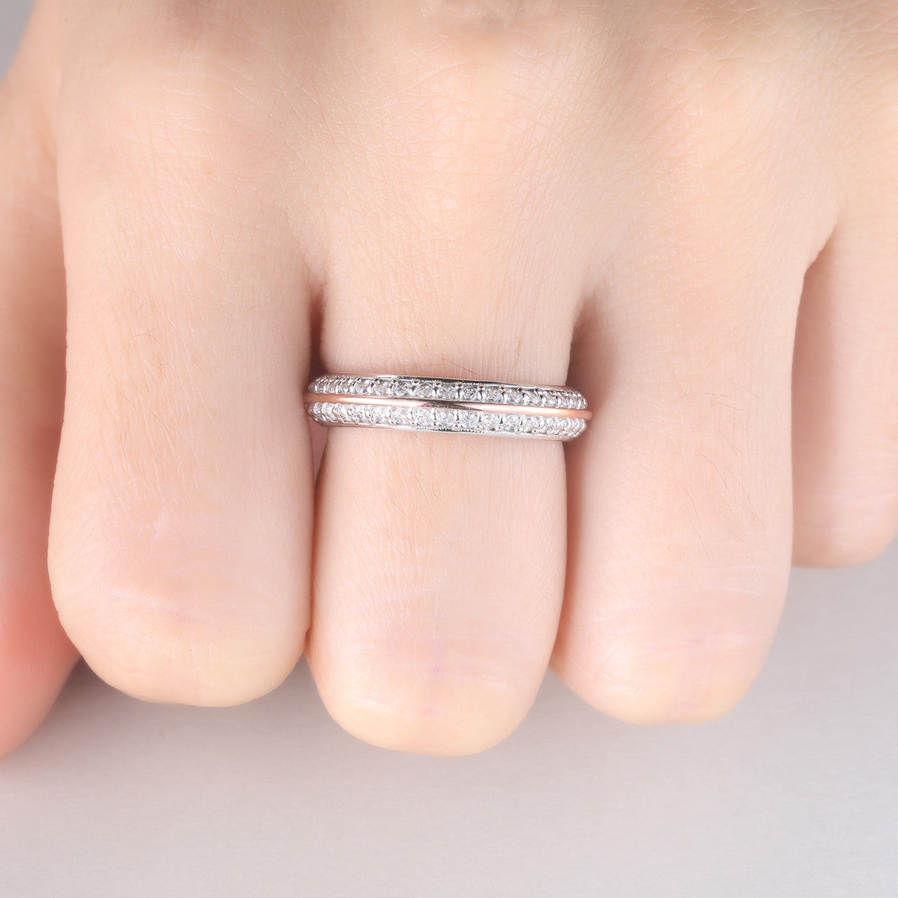 Moissanite Wedding Band Full Eternity Wedding Ring Stacking Ring