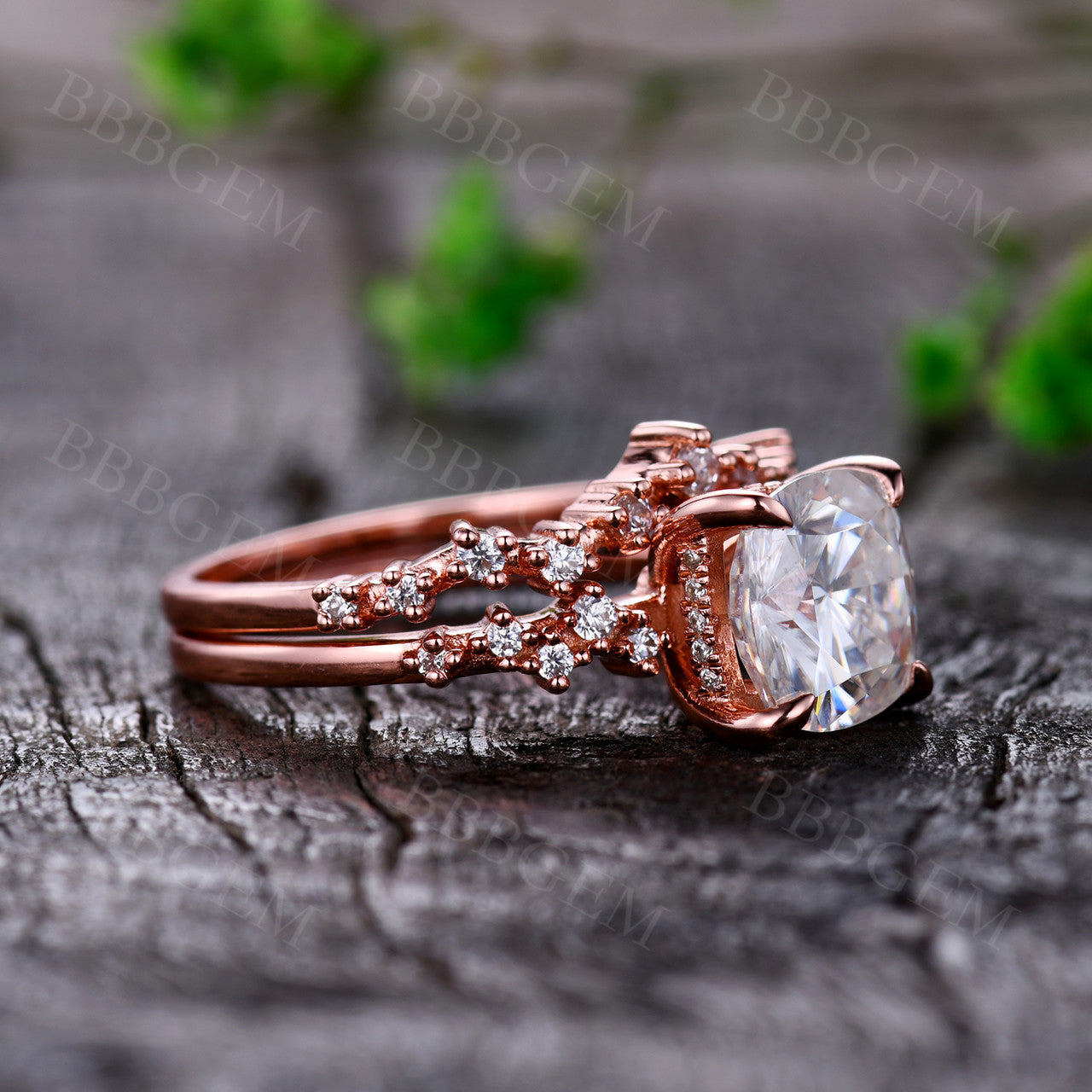 Moissanite Jewelry-BBBGEM Moissanite Rings